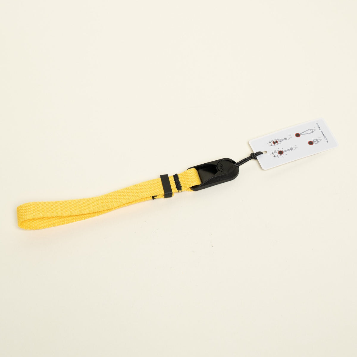 Cotton Camera Wrist Strap 16", Red, Yellow or Black + Peak Design Anchor