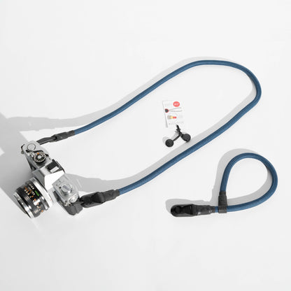 Deep Blue Climbing Rope Camera Strap Combo, 42" Neck + 12" Wrist
