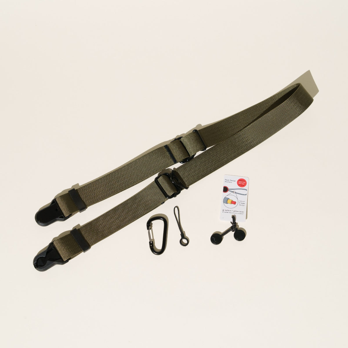 Field Kit Camera Strap 1.25", Adjustable 26-50" + Peak Design Anchors