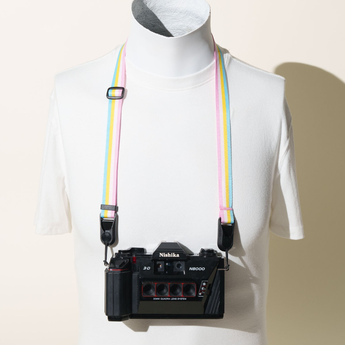 Kids Size Rainbow Camera Strap, Adjustable 22-38" + Peak Design Anchors