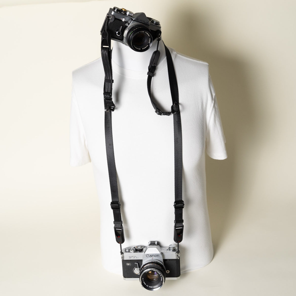 Dual-Tier Camera Strap 38-50" with Side Straps + 4 Peak Design Anchors