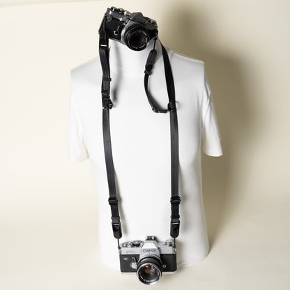 Dual-Tier Camera Strap 38-50" with Side Straps + 4 Peak Design Anchors
