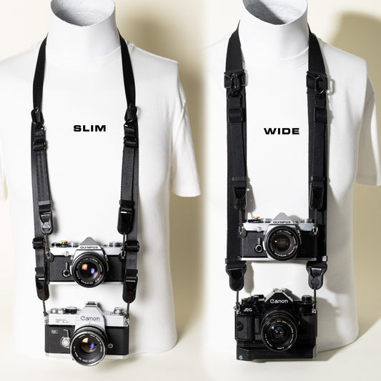 Dual-Tier Camera Strap 38-50" with Side Straps + 4 Peak Design Anchors