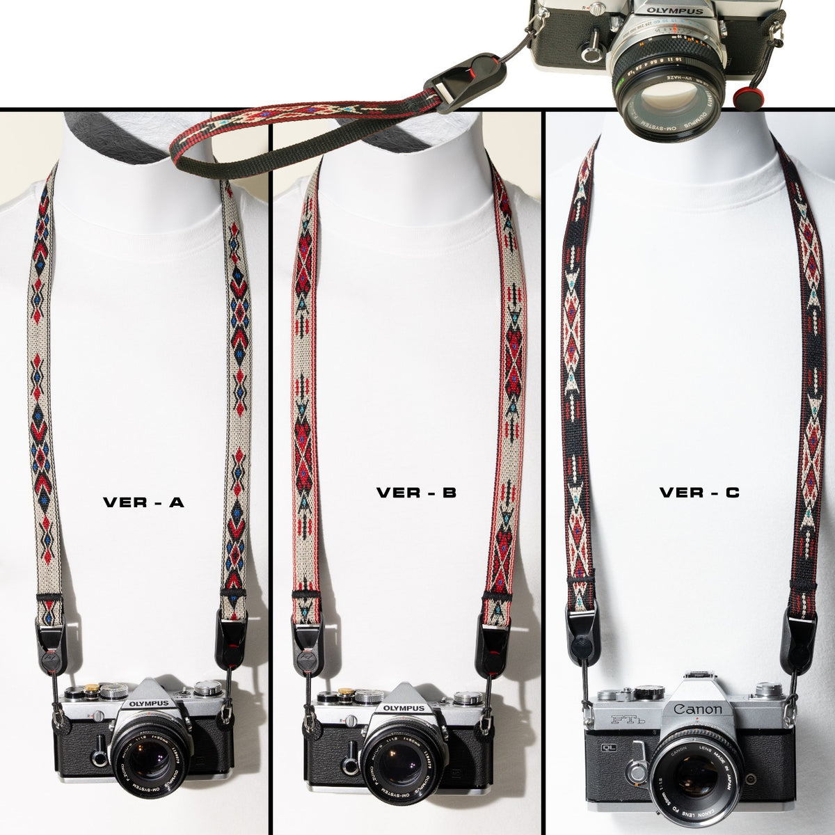 Desert Sun Southwest Camera Strap 40", Nylon Webbing + Peak Design Anchors