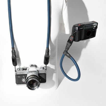 Deep Blue Climbing Rope Camera Strap Combo, 42" Neck + 12" Wrist