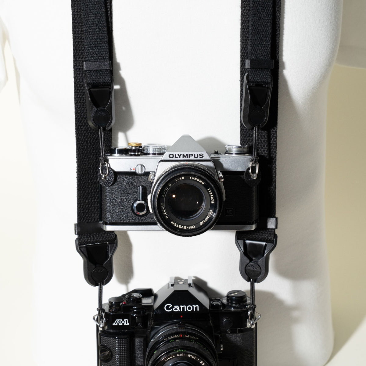 Dual-Tier Camera Strap 38-50" with Side Straps + 4 Peak Design Anchors