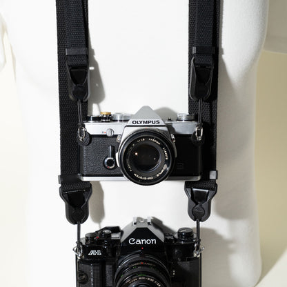 Dual-Tier Camera Strap 38-50" with Side Straps + 4 Peak Design Anchors