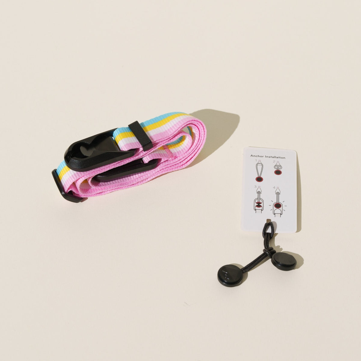 Kids Size Rainbow Camera Strap, Adjustable 22-38" + Peak Design Anchors