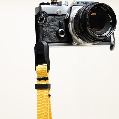 Cotton Camera Wrist Strap 16", Red, Yellow or Black + Peak Design Anchor