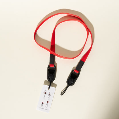 Slim Nylon Camera Strap 38" x 1/2", 4 Colors, Peak Design Anchors or Clasp Mounts