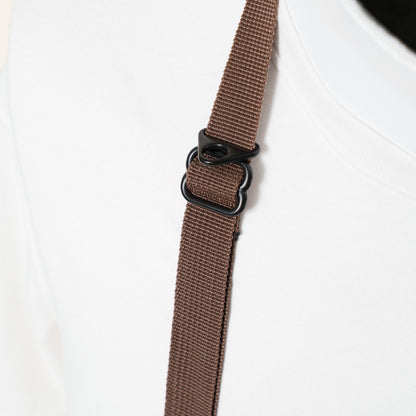 Brown Nylon Camera Strap, Neck, Lanyard or Wrist + Peak Design Anchors