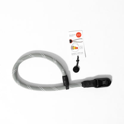 Grey Climbing Rope Camera Strap 42", Neck or Wrist + Peak Design Anchors