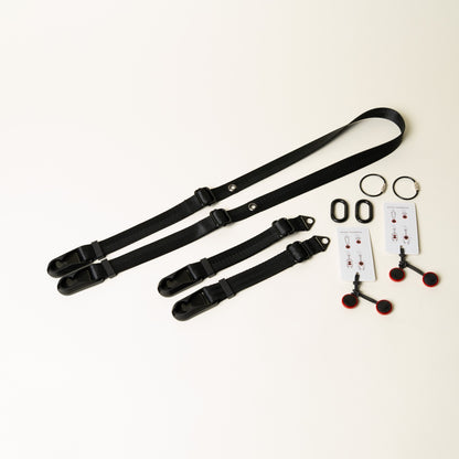 Dual-Tier Camera Strap 38-50" with Side Straps + 4 Peak Design Anchors