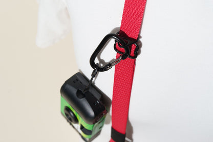 Red Diamond Pattern Camera Strap, Adjustable or Fixed + Peak Design Anchors