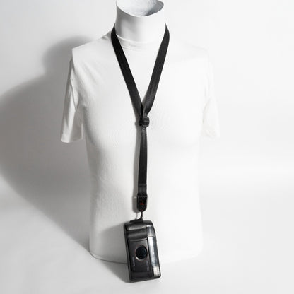 Black Pocket Camera Lanyard Strap, Adjustable 40-60" Loop + Peak Design Anchor