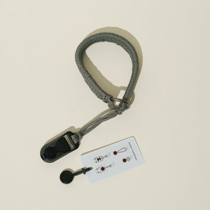 Braided Nylon Rope Camera Wrist Strap 14", Red, Gray or Orange + Peak Design Anchor