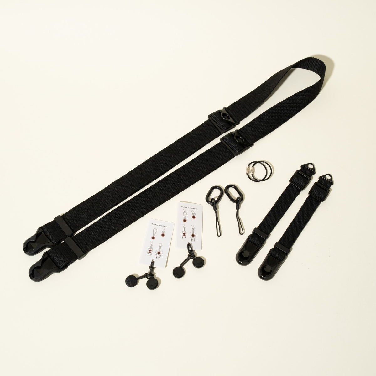 Dual-Tier Camera Strap 38-50" with Side Straps + 4 Peak Design Anchors