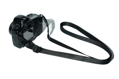 Black Slim Camera Strap Combo, 32-58" Adjustable Neck + 16" Wrist Strap