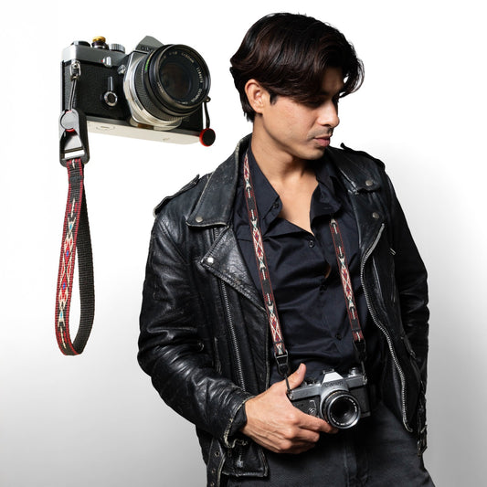 Desert Sun Southwest Camera Strap 40", Nylon Webbing + Peak Design Anchors