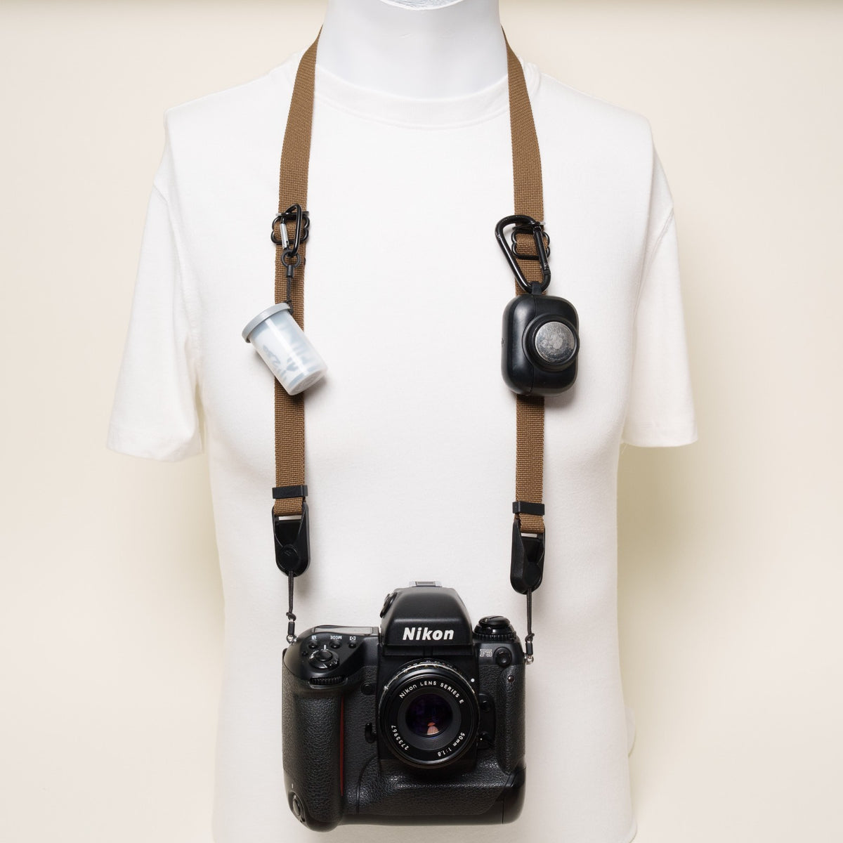 Coyote Copper Dual Adjustable Camera Strap 30-52", D-Ring + Peak Design Anchors