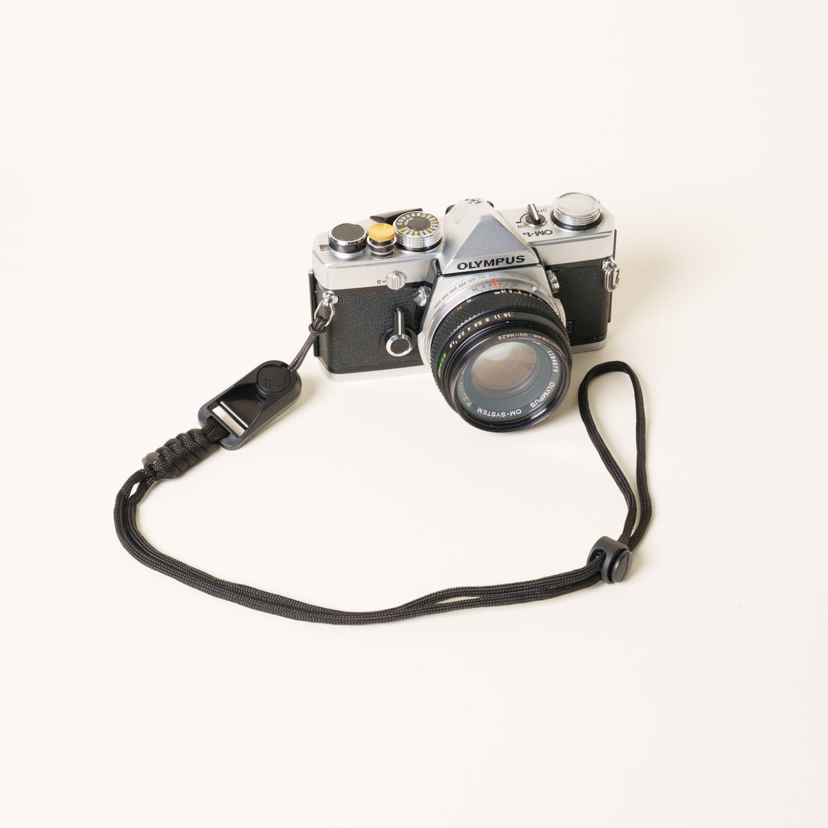 Black Braided Paracord Camera Wrist Strap 20" + Peak Design Anchor