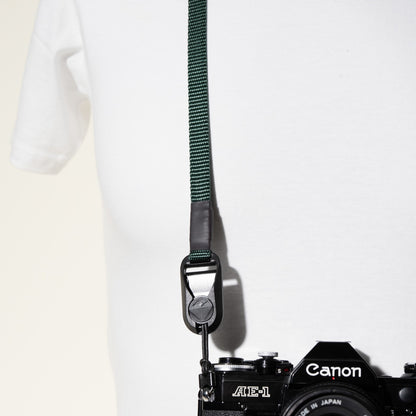 Slim Nylon Camera Strap 38" x 1/2", 4 Colors, Peak Design Anchors or Clasp Mounts