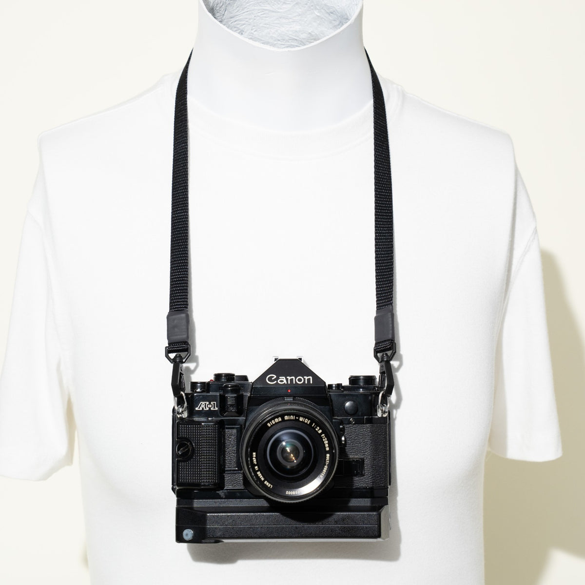 Slim Nylon Camera Strap 38" x 1/2", 4 Colors, Peak Design Anchors or Clasp Mounts