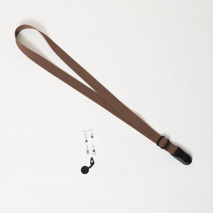 Brown Nylon Camera Strap, Neck, Lanyard or Wrist + Peak Design Anchors