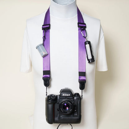 Premium Dual Adjustable Camera Strap 32-50", Tangerine or Purple + Peak Design Anchors