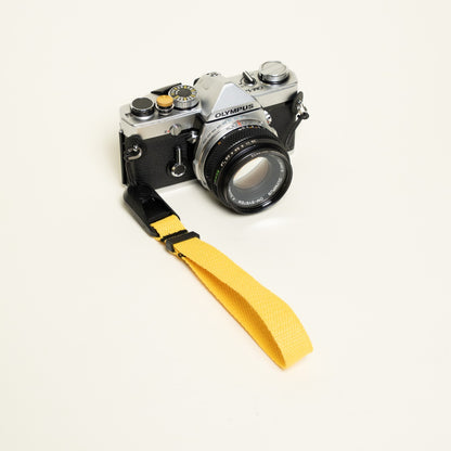 Cotton Camera Strap, Black, Red or Yellow, Neck 28-52" or Wrist + Peak Design Anchors
