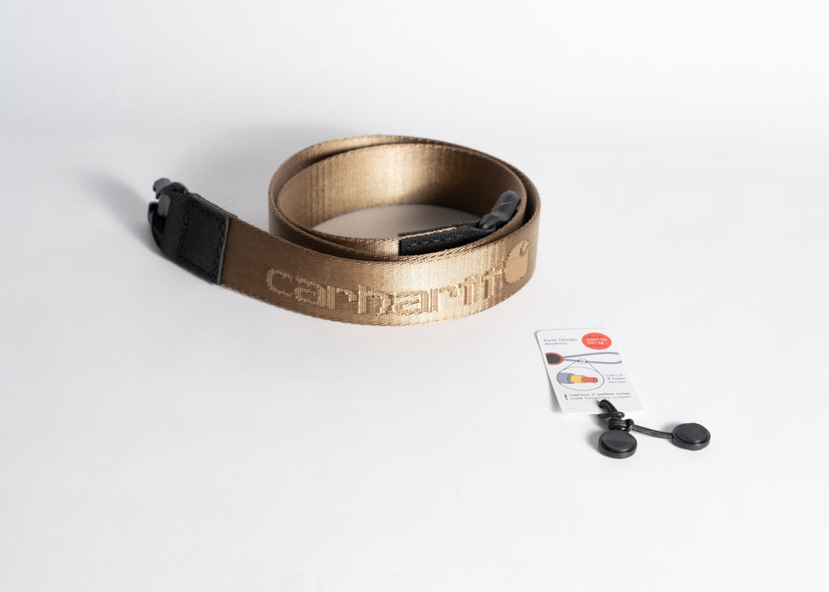 Camera Strap Made from a Carhartt Belt, 42" x 1.5" + Peak Design Anchors