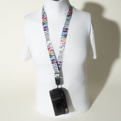 Japanese Print Camera Lanyard, Great Wave, Dragon or Anime, 1" x 38" + Peak Design Anchor
