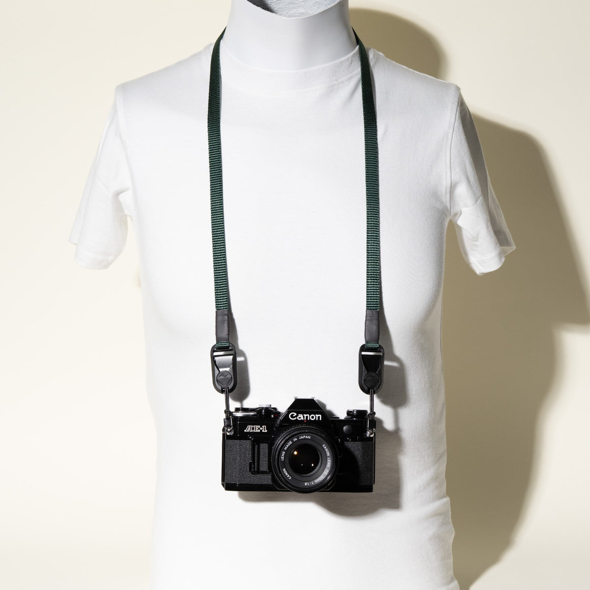 Slim Nylon Camera Strap 38" x 1/2", 4 Colors, Peak Design Anchors or Clasp Mounts
