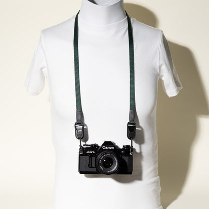 Slim Nylon Camera Strap 38" x 1/2", 4 Colors, Peak Design Anchors or Clasp Mounts