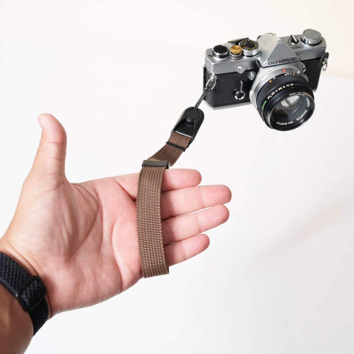 Brown Nylon Camera Strap, Neck, Lanyard or Wrist + Peak Design Anchors