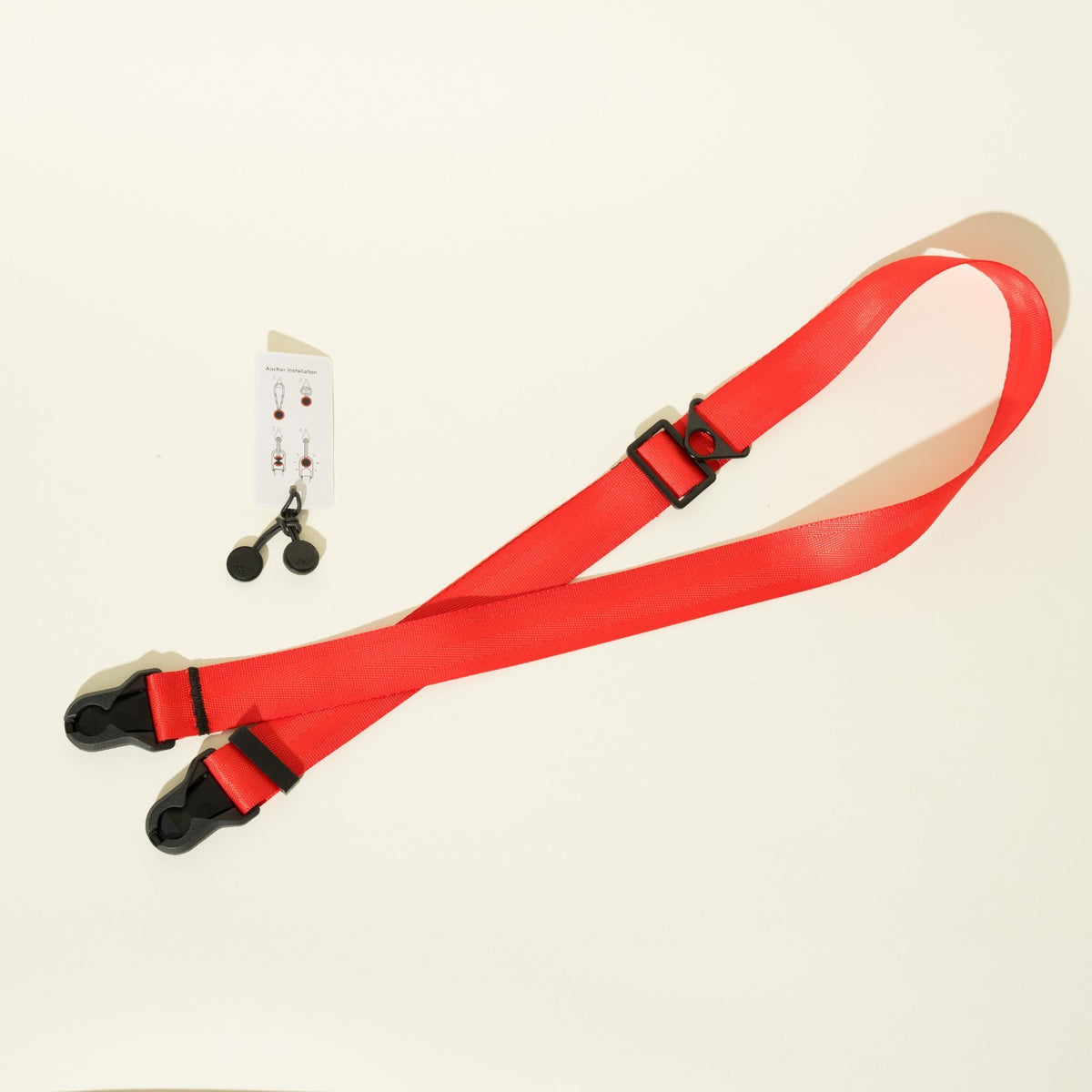 Blue, Red or Silver Nylon Camera Strap, 1.25" Wide 32-50" or Wrist + Peak Design Anchors