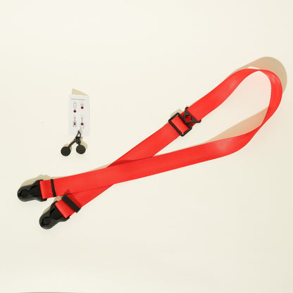 Blue, Red or Silver Nylon Camera Strap, 1.25" Wide 32-50" or Wrist + Peak Design Anchors
