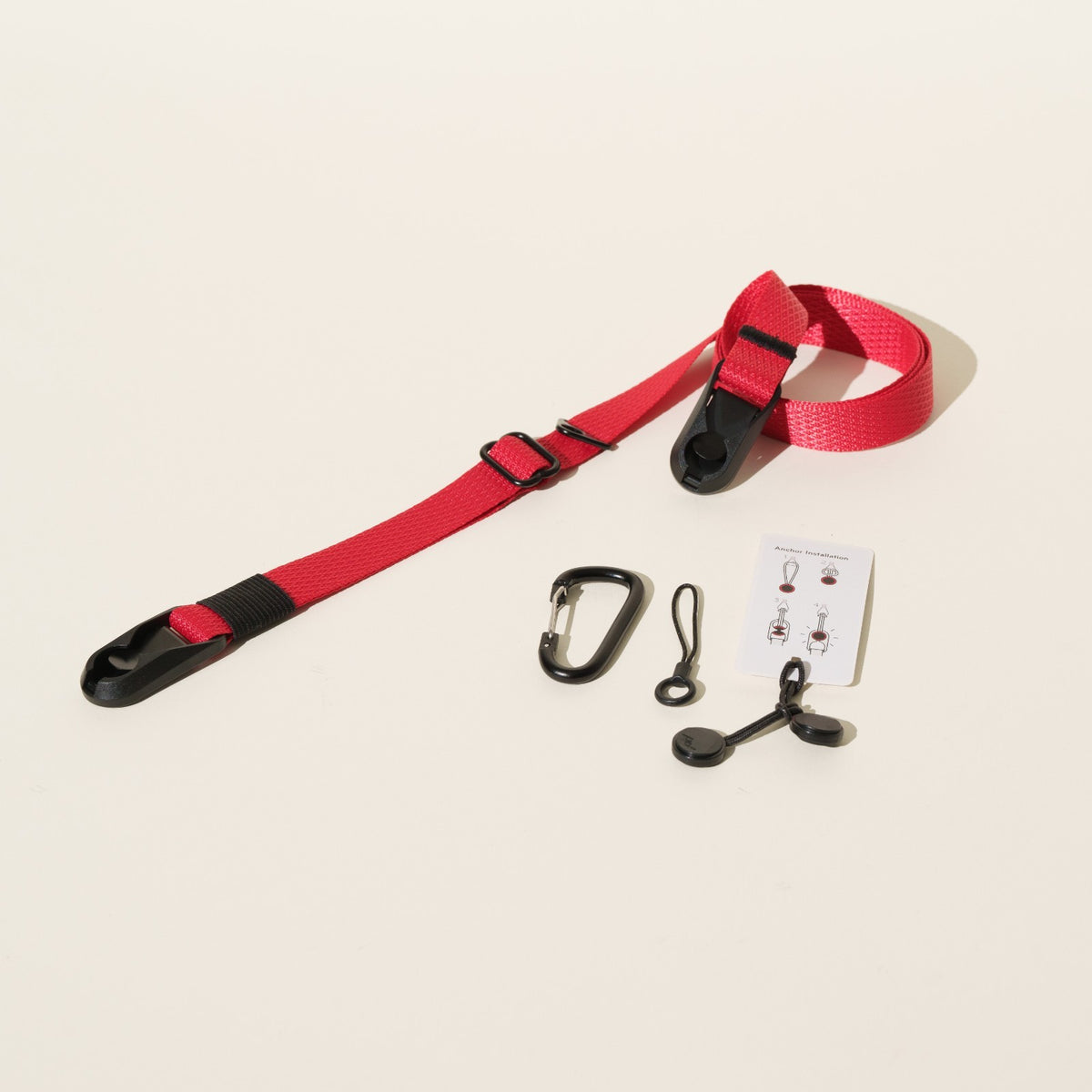 Red Diamond Pattern Camera Strap, Adjustable or Fixed + Peak Design Anchors