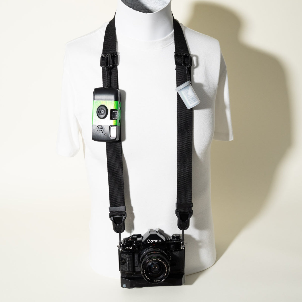 Dual-Tier Camera Strap 38-50" with Side Straps + 4 Peak Design Anchors