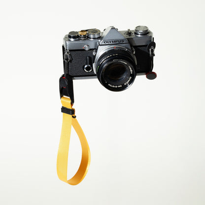 Metallic Gold or Silver Camera Strap, Neck 28-50" or Wrist + Peak Design Anchors
