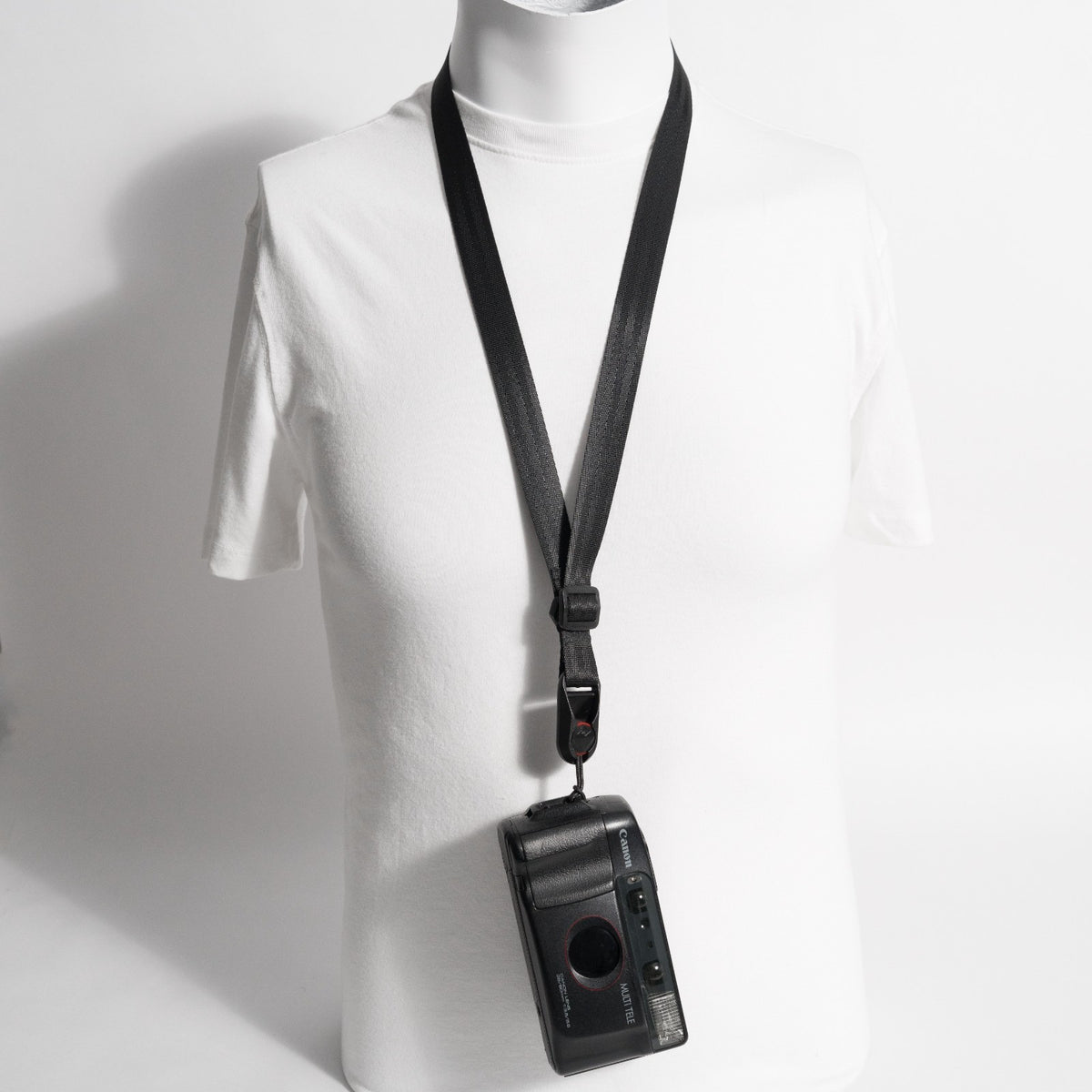 Black Pocket Camera Lanyard Strap, Adjustable 40-60" Loop + Peak Design Anchor