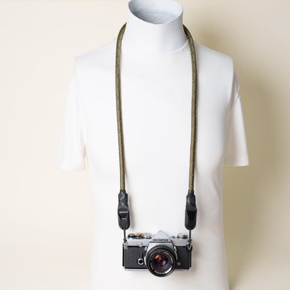 Green Climbing Rope Camera Strap 40", Neck or Wrist + Peak Design Anchors