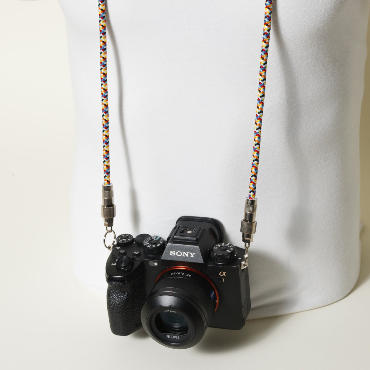 48" Camera Strap with Built-In USB-C Cable for Photo Transfer