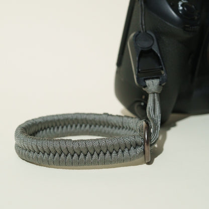 Braided Nylon Rope Camera Wrist Strap 14", Red, Gray or Orange + Peak Design Anchor