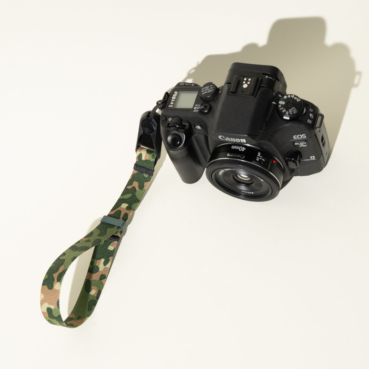 Green Camo Camera Strap, Neck, Wrist or Combo + Peak Design Anchors