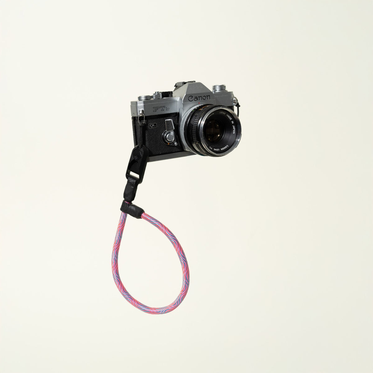 Pink & Blue Climbing Rope Camera Wrist Strap 16", 9mm + Peak Design Anchor