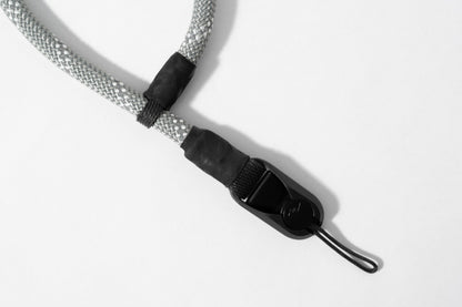 Grey Climbing Rope Camera Strap 42", Neck or Wrist + Peak Design Anchors