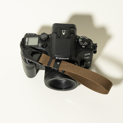 Copper Brown Nylon Camera Strap, Neck 40", Wrist or Combo + Peak Design Anchors