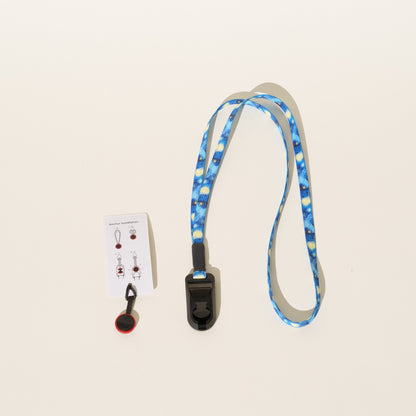 Slim Camera Lanyard for Digicams, Text Book, Dixie or Starry Night + Peak Design Anchor