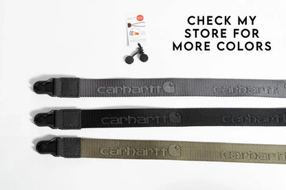 Camera Strap Made from a Carhartt Belt, 42" x 1.5" + Peak Design Anchors